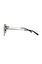 view 3 of 3 Aviator Sunglasses in Silver