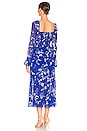 view 3 of 4 Gianna Dress in Blue & White