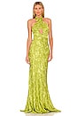 view 1 of 3 Liv Gown in Lime Green