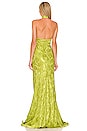 view 3 of 3 Liv Gown in Lime Green