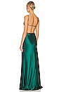 view 3 of 3 VESTIDO LARGO PAULA in Emerald