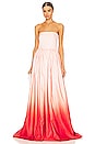 view 1 of 3 Teigen Gown in Blush Red Ombre