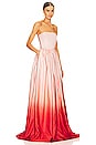 view 2 of 3 Teigen Gown in Blush Red Ombre