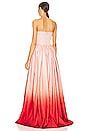 view 3 of 3 Teigen Gown in Blush Red Ombre