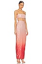 view 2 of 4 Talia Dress in Blush Red Ombre