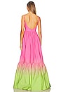 view 3 of 3 Nova Gown in Pink Chartreuse Ombre