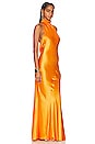 view 3 of 3 Calypso Gown in Tangerine
