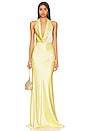 view 1 of 3 Pearl Gown in Popcorn Yellow