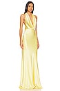 view 2 of 3 Pearl Gown in Popcorn Yellow