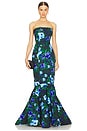 view 1 of 3 Winona Gown in Blue Multi