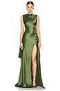 view 1 of 5 VESTIDO LARGO PRISCILLA in Olive Green