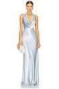 view 1 of 3 Pearl Gown in Pastel Blue