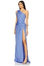 view 2 of 3 Helene Crepe Dress in Blue Lavender