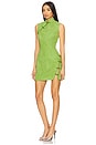 view 3 of 4 Ines Tweed Dress in Apple Green