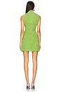 view 4 of 4 Ines Tweed Dress in Apple Green