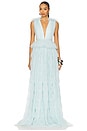 view 1 of 3 Sabrina Gown in Seafoam