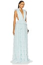 view 2 of 3 Sabrina Gown in Seafoam