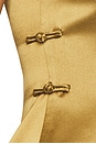 view 5 of 5 MINIVESTIDO DE CETIM TEDDI in Golden Olive