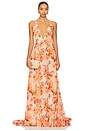 view 1 of 3 Calista Dress in Orange Multi