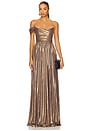 view 1 of 3 Kennedy Gown in Gold