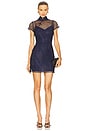 view 1 of 4 MINIVESTIDO COM CRISTAIS SERENA in Midnight Blue