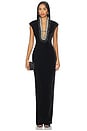 view 1 of 4 Lenora Velvet Gown in Black