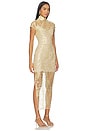 view 2 of 5 Malia Lace Dress in Light Gold