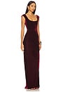 view 2 of 3 Brooke Velvet Gown in Oxblood