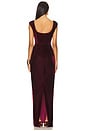 view 3 of 3 Brooke Velvet Gown in Oxblood