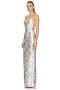 view 3 of 5 Jackson Brocade Gown in Lilac Multi