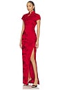 view 2 of 4 Isabella Embroidered Gown in Red