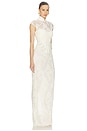 view 2 of 5 Emilia Lace Gown in Cashew Beige