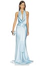 view 1 of 3 VESTIDO LARGO SABINA in Frost Blue