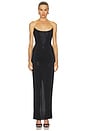 view 1 of 4 Vesper Crystal Gown in Black