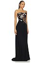 view 2 of 4 Velvet Gown in Black Multi