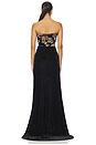 view 4 of 4 Velvet Gown in Black Multi