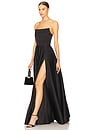 view 4 of 4 VESTIDO LARGO HEIDI in Black