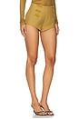 view 2 of 6 Niki Crepe Short in Golden Olive