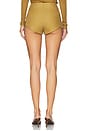 view 4 of 6 Niki Crepe Short in Golden Olive