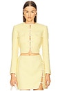view 1 of 5 ABBIE ツイードジャケット in Butter Yellow