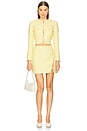 view 4 of 5 ABBIE ツイードジャケット in Butter Yellow