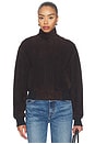 view 2 of 5 Ronan Suede Bomber Jacket in Chocolate