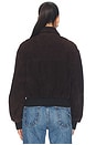 view 5 of 5 Ronan Suede Bomber Jacket in Chocolate