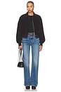 view 6 of 5 Ronan Suede Bomber Jacket in Chocolate