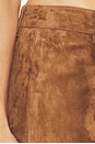 view 7 of 6 Gael Suede Pant in Brown