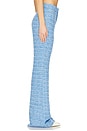 view 3 of 6 Asha Tweed Pant in Cornflower Blue