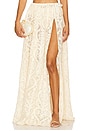 view 1 of 7 Amare Maxi Skirt in Vanilla Cream