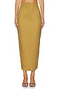 view 1 of 6 Niki Crepe Skirt in Golden Olive