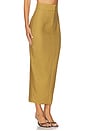 view 2 of 6 Niki Crepe Skirt in Golden Olive