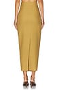 view 4 of 6 Niki Crepe Skirt in Golden Olive